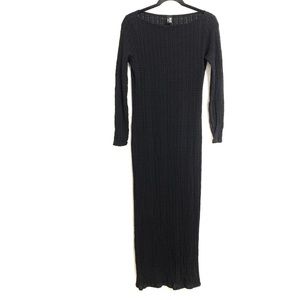 Rare Wolford Lace Long Sleeve Semi-Sheer Maxi Dress